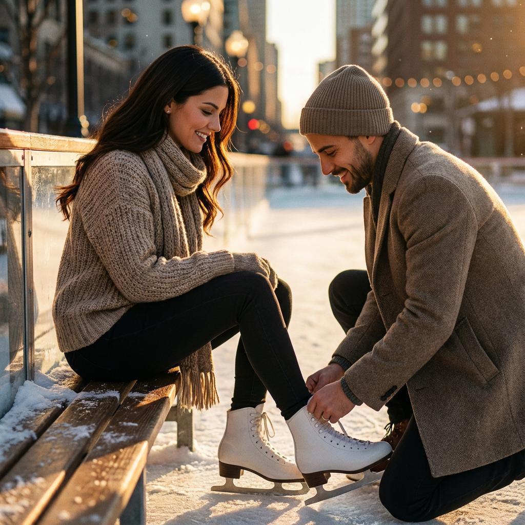 Пара на природе